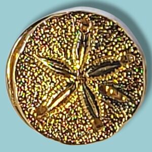 Vintage Danecraft Sterling Gold Plated Sterling Silver Sand Dollar Tie/Lapel Pin